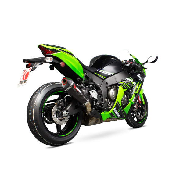 Scorpion Exhaust Kawasaki Ninja ZX-10R / ZX-10RR / ZX-10R SE 2016 - 2020 Serket Taper Slip-on Carbon Fibre Sleeve